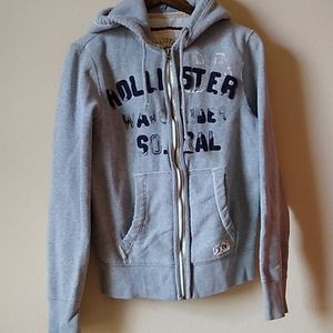 Vintage Hollister Wave Rider So Cal Grey Sweatshirt Hoodie